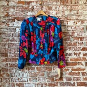 Colorful Floral Blouse
